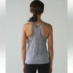 Lululemon Glide and Stride Tank
Sheer Luon Pebble Jacquard V2 Arctic Grey